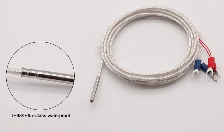 Thermistor PT1000 — 3 wire industrial stainless steel probe thermocouple temperature rtd sensor PT100 4
