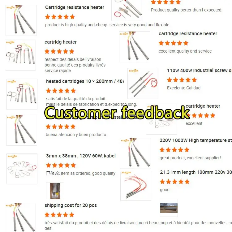 Electric Cartridge Micro Heating Element — Customer feedback 12