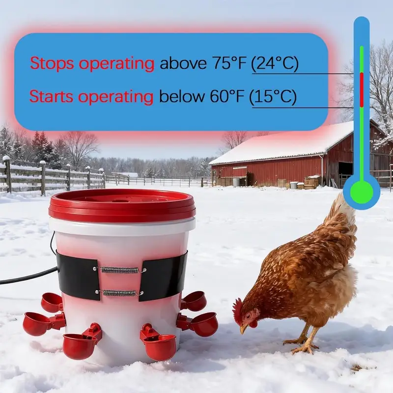 Bucket Water Heater — Chicken Water Heater 4 5