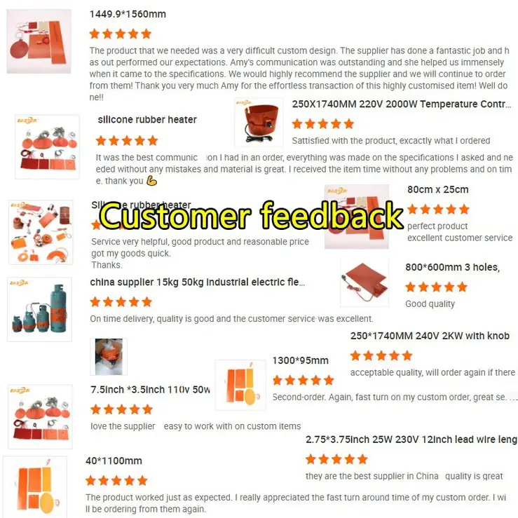 Flexible Silicone Strip Heater — silicone heater 9