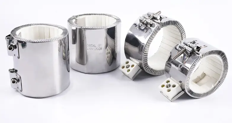 Ceramic Band Heater for Extruder — wholesale price 220v 500w industrial extruder band insulator ceramic heating elements for injection molding machine 2