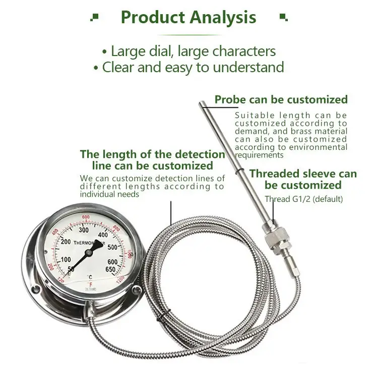 Industrial Capillary Oven Thermometer — product detail 2
