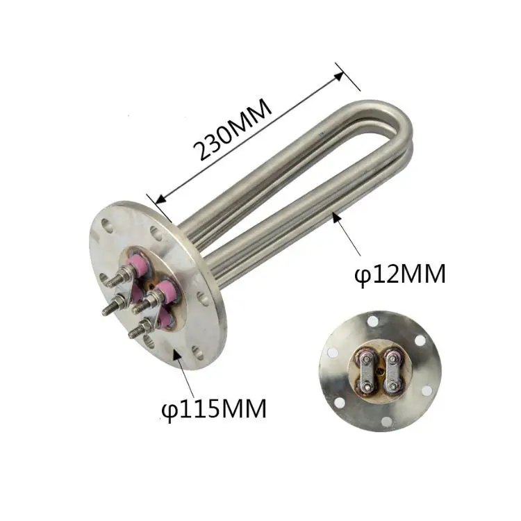 Flanged Immersion Tubular Heater — immersion electric coil heater element (1) 4
