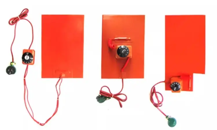 12v 36v 48v 120v 220v Electric Flexible Silicone Heat Pad With Thermostat — product detail 6