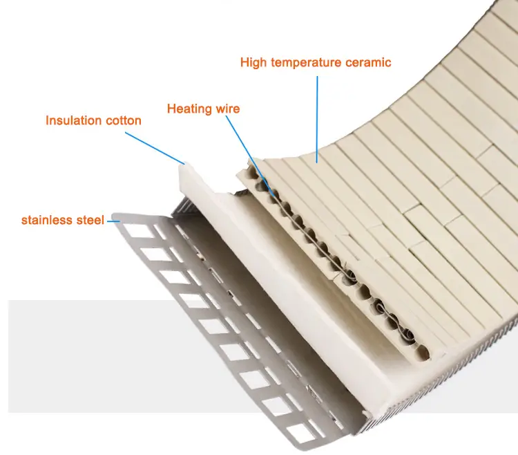 Ceramic Band Heater for Extruder — wholesale price 220v 500w industrial extruder band insulator ceramic heating elements for injection molding machine 3