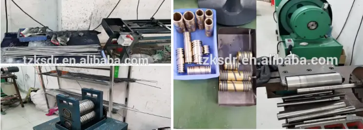 Straight Coil Heater — 220v industrial stainless steel air resistance spring electrical hot runner heater coil with thermocouple 9