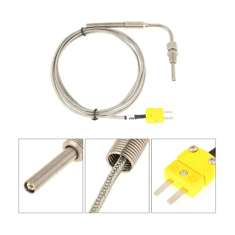 Screw Pt100 Rtd Temperature Sensor — 3 Wire Industrial Platinum High Temperature Sensor Thermocouple Pt100 Resistance Thermometer 5
