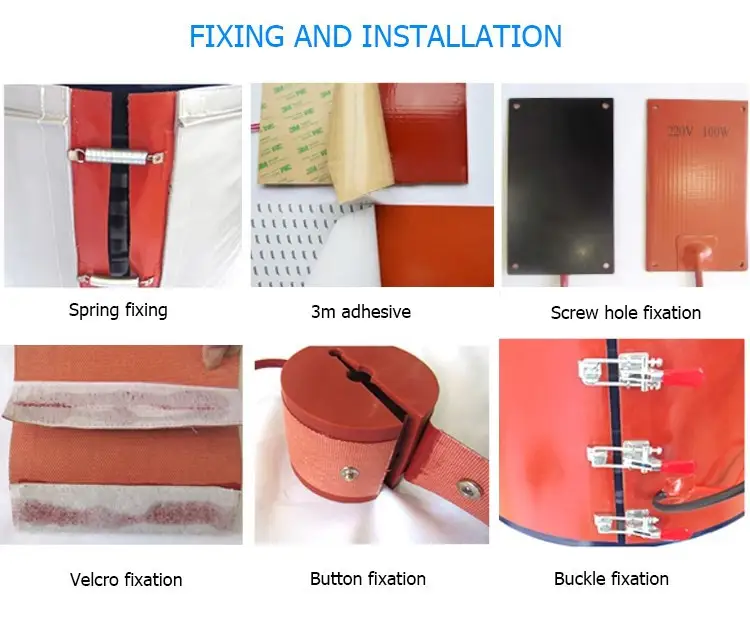 12v 36v 48v 120v 220v Electric Flexible Silicone Heat Pad With Thermostat — product detail 8