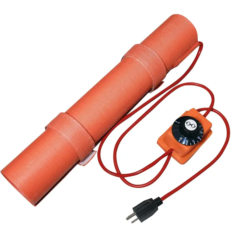 Pvc Heating Blanket — 120V 200W Flexible Silicone Pipe Pvc Heating Blanket for 1/2 to 1 1/2 Inch for Pipe Bending 5