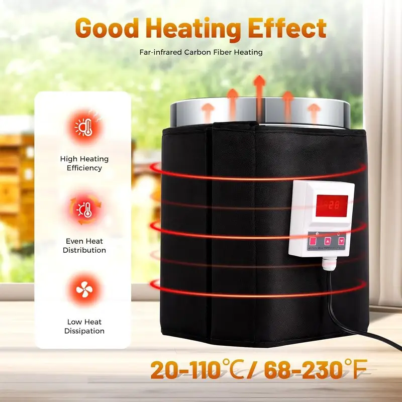 5 Gallon Honey Bucket Heater — Honey Melting Heater 9 3