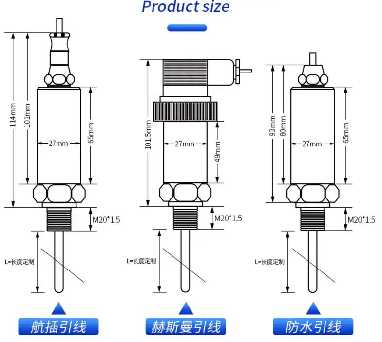 Hirschmann Pressure Transmitter — Temperature Transmitter 2 3