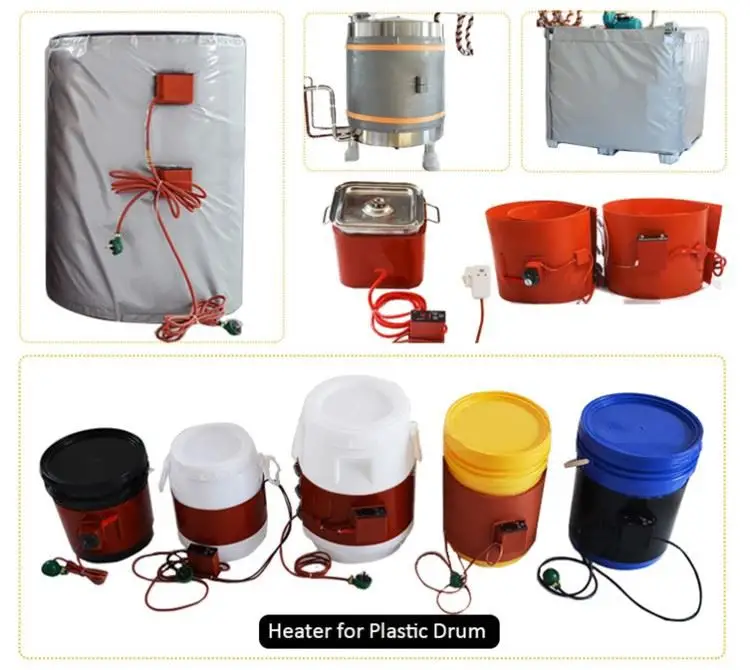 55 Gallon 200 Litre Oil Electric Flexible Silicone Drum Heater — product detail 14