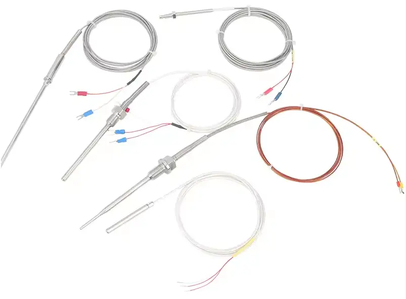 Rtd Thermocouple pt100 Temperature Sensor — oem stainless steel probe mineral insulated thermocouple k type threaded temperature sensor 2