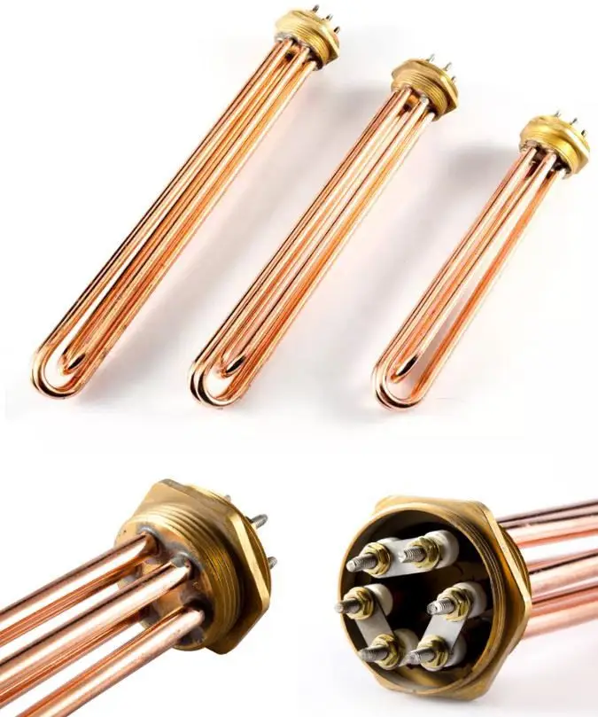 Water Tubular Brass Copper Heating Element — product detail 2
