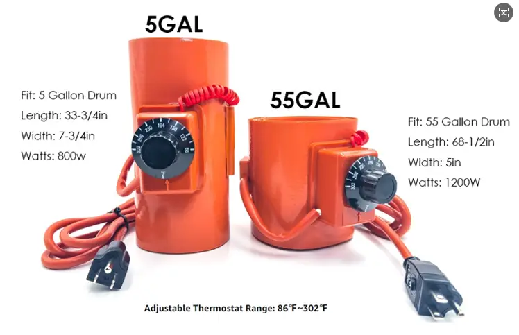 55 Gallon 200 Litre Oil Electric Flexible Silicone Drum Heater — product detail 7