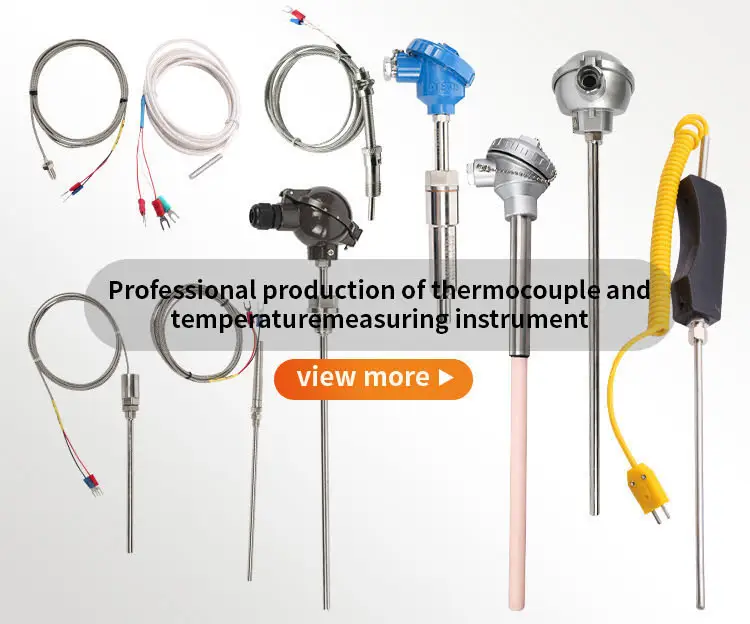 K Type Thermocouple 1200c — Industrial Temperature Sensor Resistance Pt100 Thermocouple Double element 1