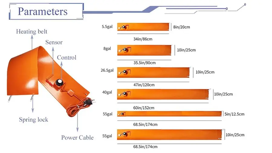 Silicon Drum Heater 1000w — product detail 5