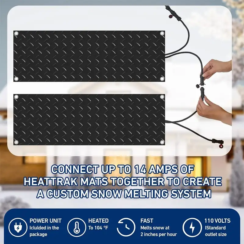 Driveway Heating Mat — heated snow melting mats 6 9