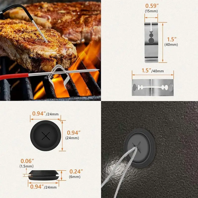 Steel Probe Thermometer For Pit Boss Pellet Grill — Thermometer 4 5