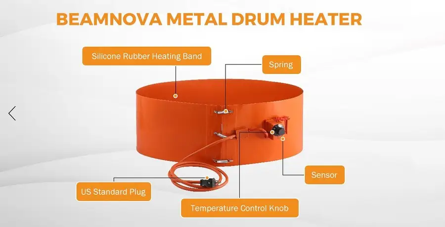 Silicon Drum Heater 1000w — product detail 6