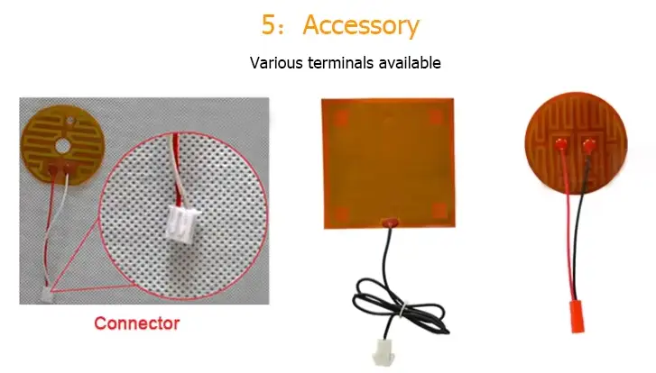 12V 7W 20 × 60mm Kapton Flexible Heater — product detail 6