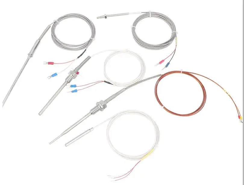Screw Pt100 Rtd Temperature Sensor — 3 Wire Industrial Platinum High Temperature Sensor Thermocouple Pt100 Resistance Thermometer 3