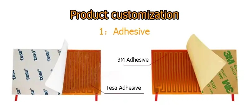 12V 7W 20 × 60mm Kapton Flexible Heater — product detail 3