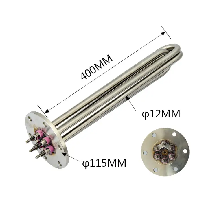 Flange Tubular Heater — heater element 2 6
