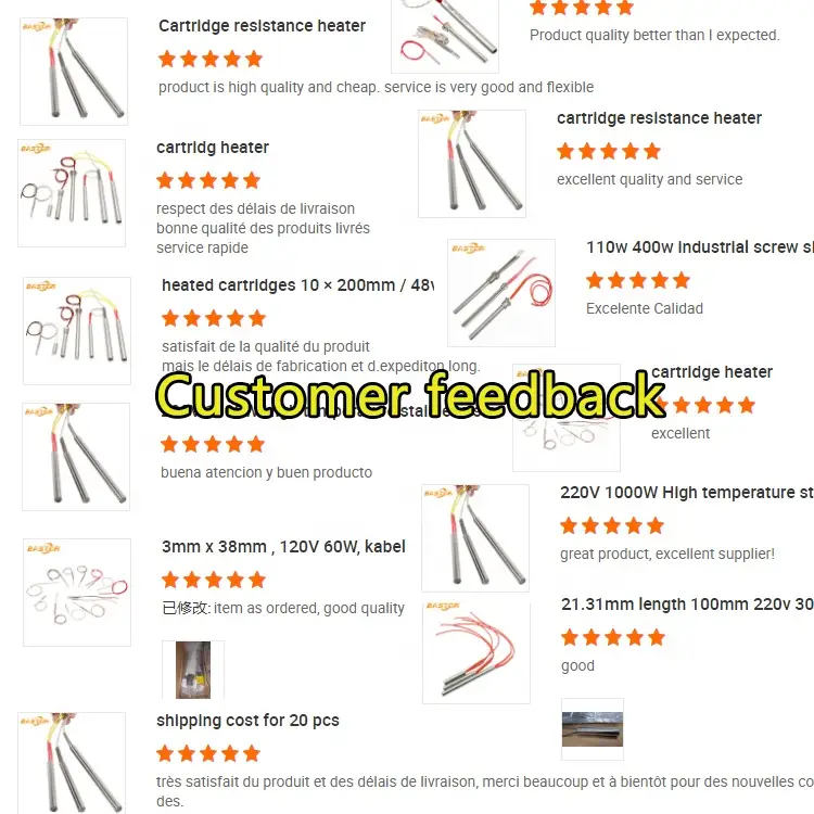 Four Wires Cartridge Heater — high quality 100w 110v 220v 230v Industrial electric pencil cartridge heater rod resistance with ground wire 9