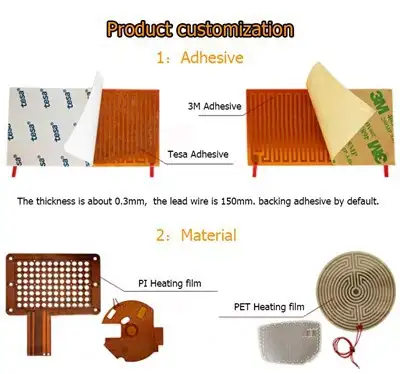 12V 7W 20 × 60mm Kapton Flexible Heater — gallery image 3