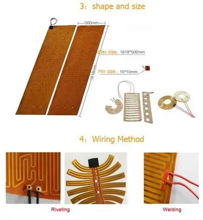 12V 7W 20 × 60mm Kapton Flexible Heater — gallery image 4