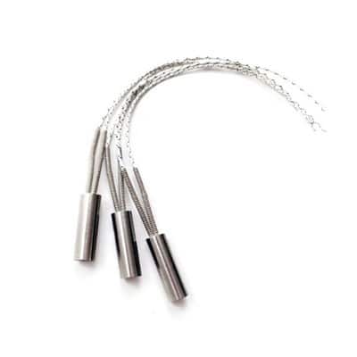 Small diameter cartridge heater tube