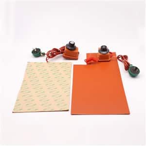 12v 36v 48v 120v 220v Electric Flexible Silicone Heat Pad With Thermostat