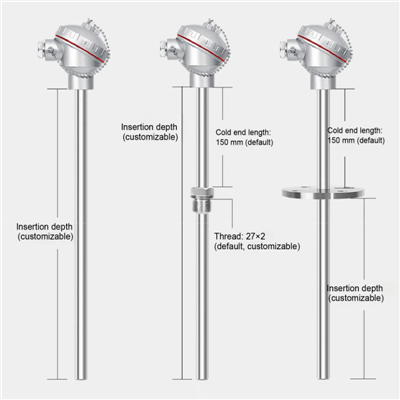 Stainless Steel PT100 Rtd Thermocouple