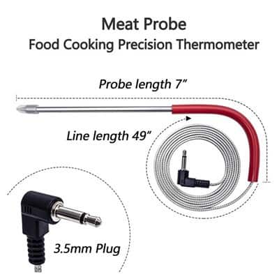 Steel Probe Thermometer For Pit Boss Pellet Grill